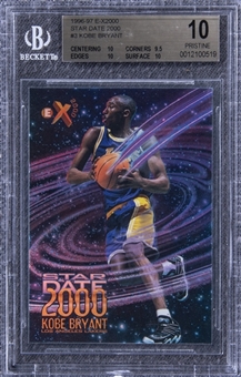 1996-97 E-X2000 Star Date 2000 #3 Kobe Bryant Rookie Card – BGS PRISTINE 10